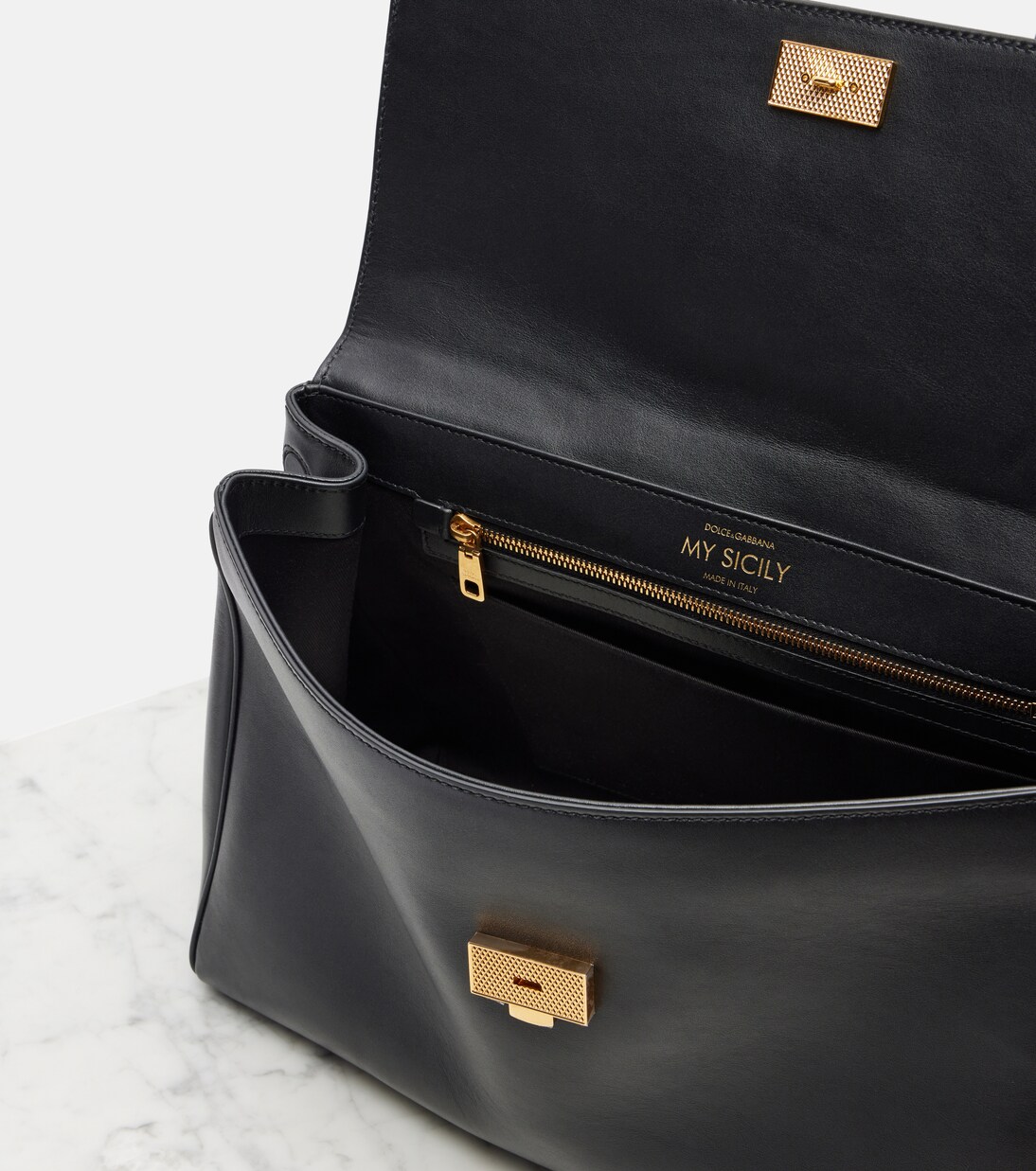 My Sicily Large leather top-handle bag | Dolce&Gabbana