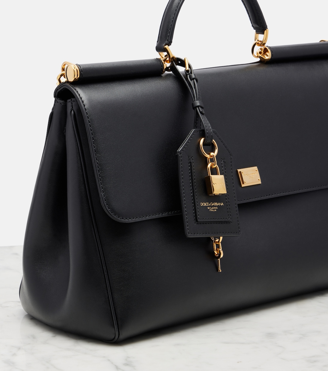My Sicily Large leather top-handle bag | Dolce&Gabbana