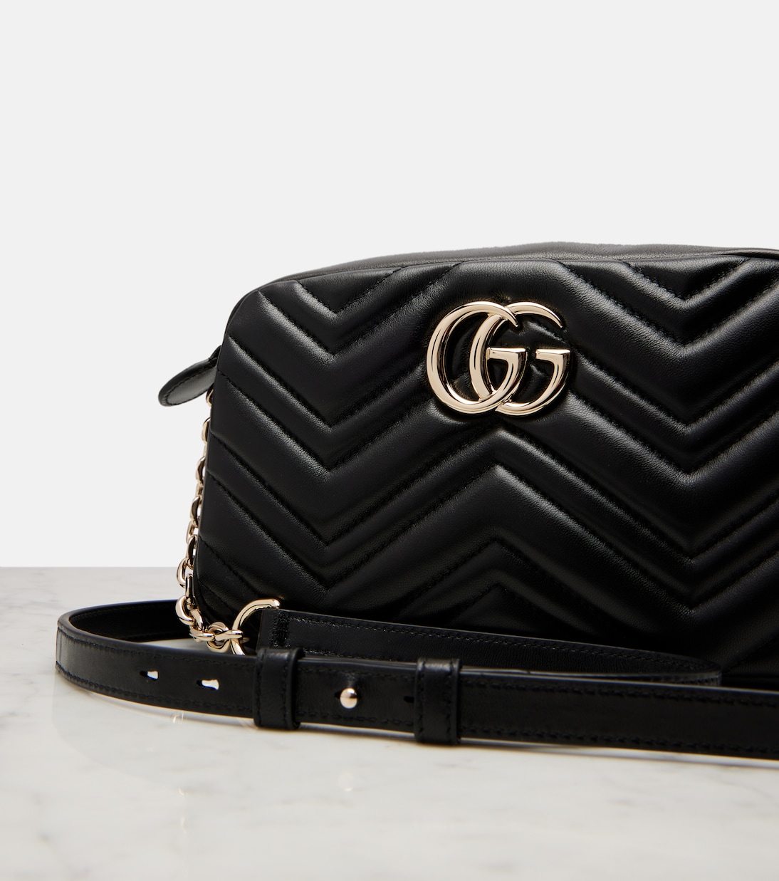 GG Marmont Small leather crossbody bag | Gucci