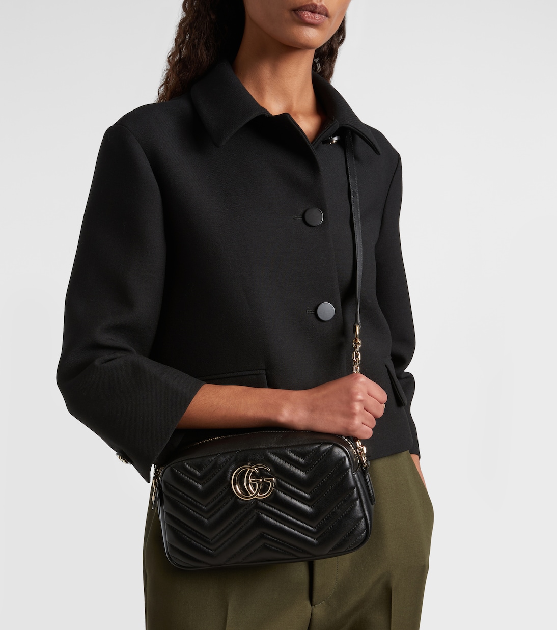 GG Marmont Small leather crossbody bag | Gucci