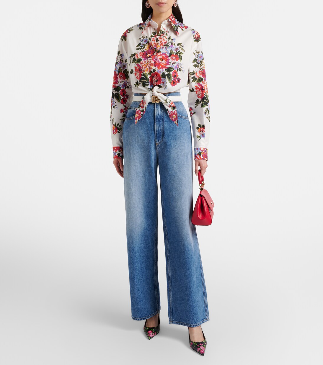 Cropped-Hemd aus Baumwolle | Dolce&Gabbana