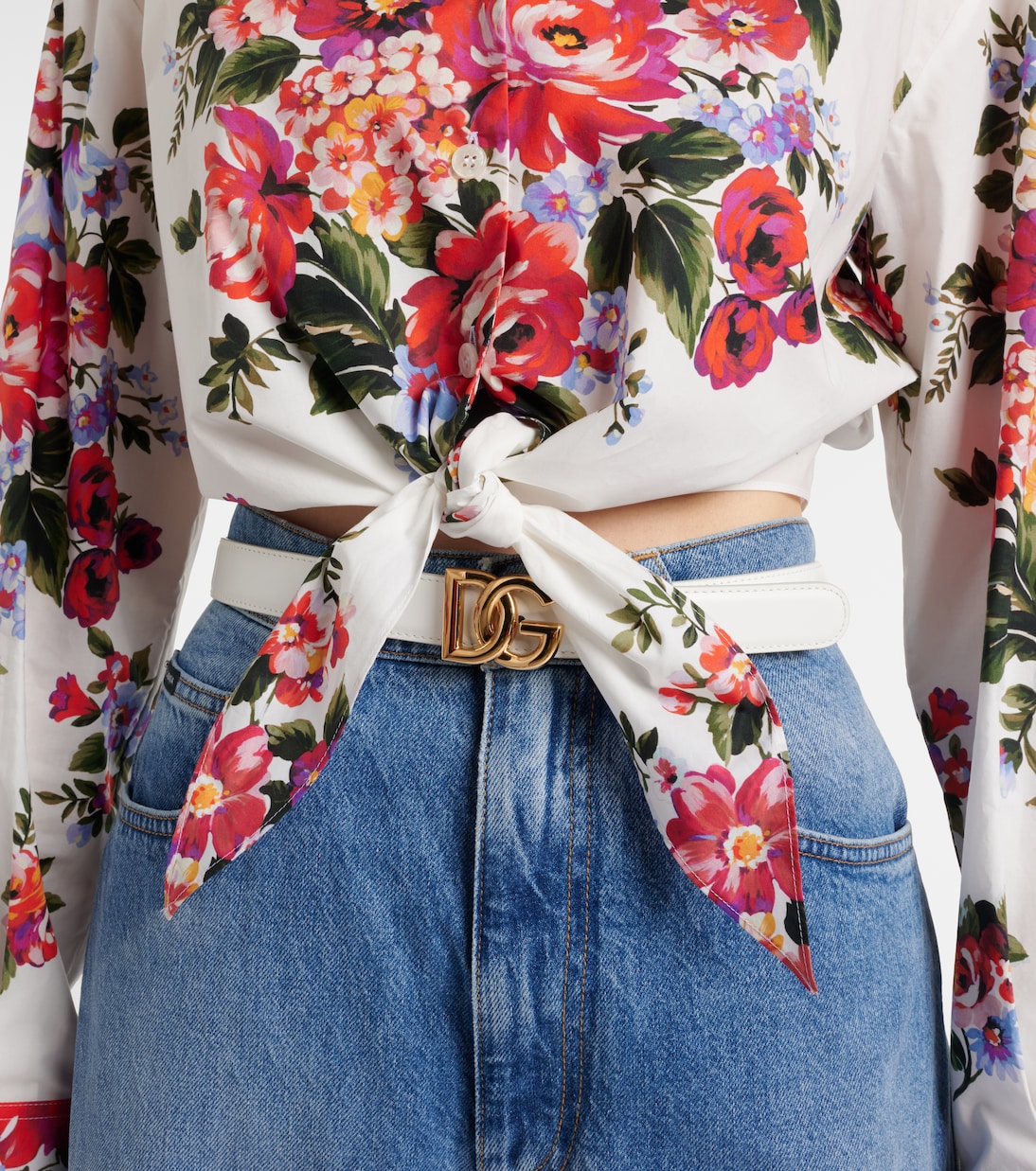 Cropped-Hemd aus Baumwolle | Dolce&Gabbana