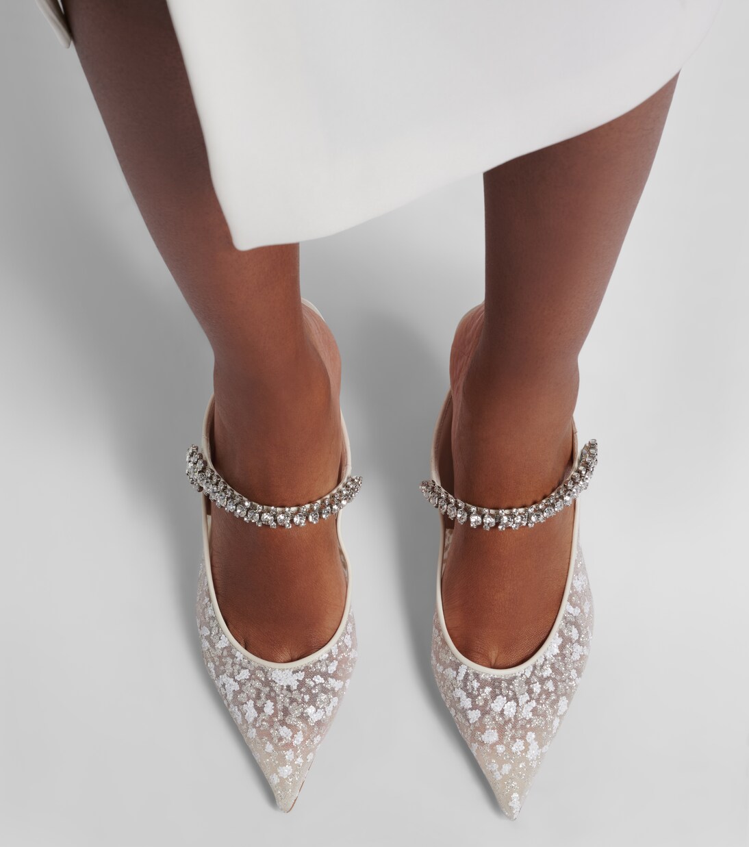 Bing embellished leather-trimmed mules | Jimmy Choo