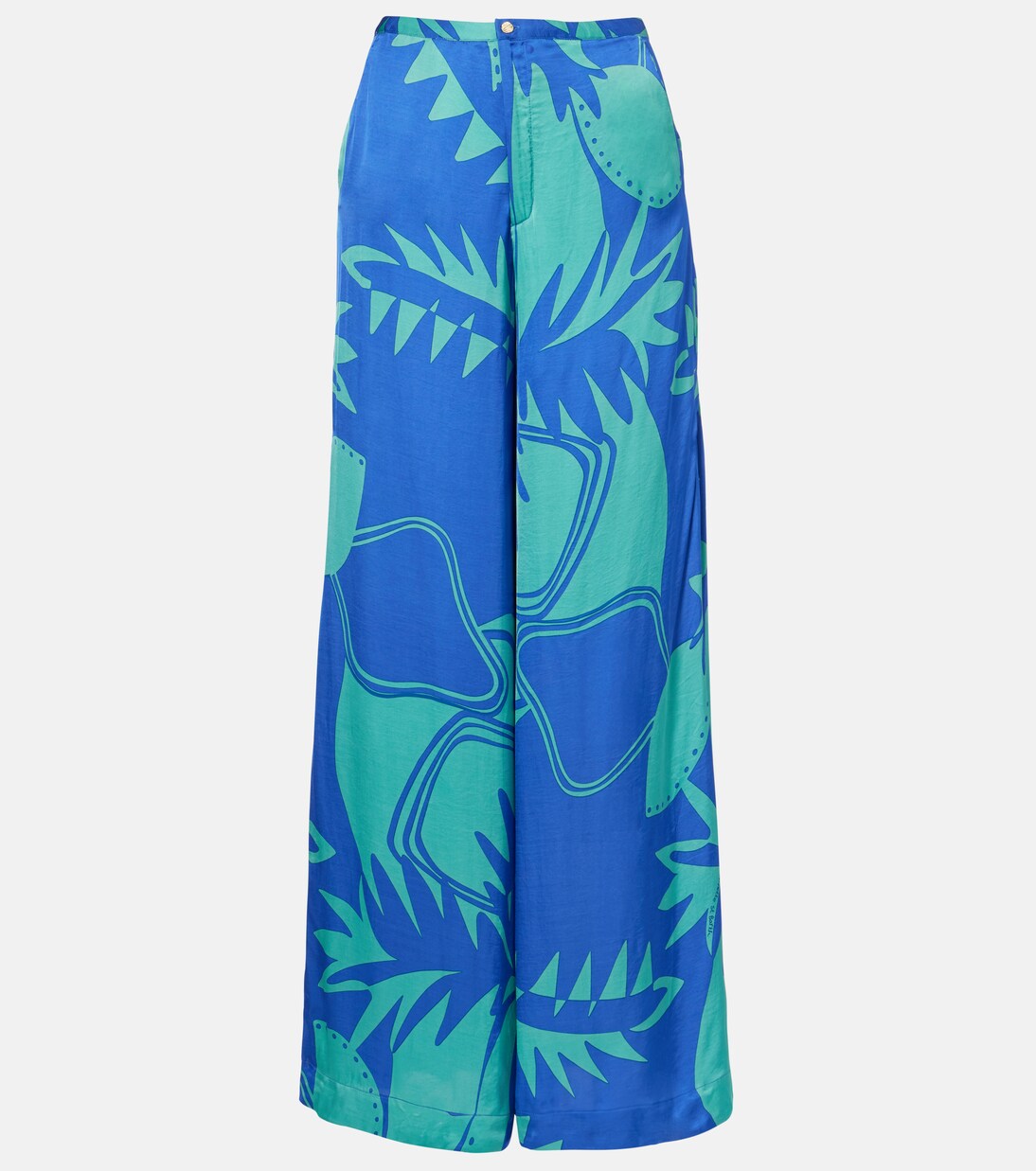 Clea printed high-rise wide-leg pants | Poupette St Barth
