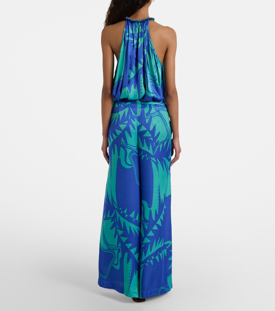 Clea printed high-rise wide-leg pants | Poupette St Barth