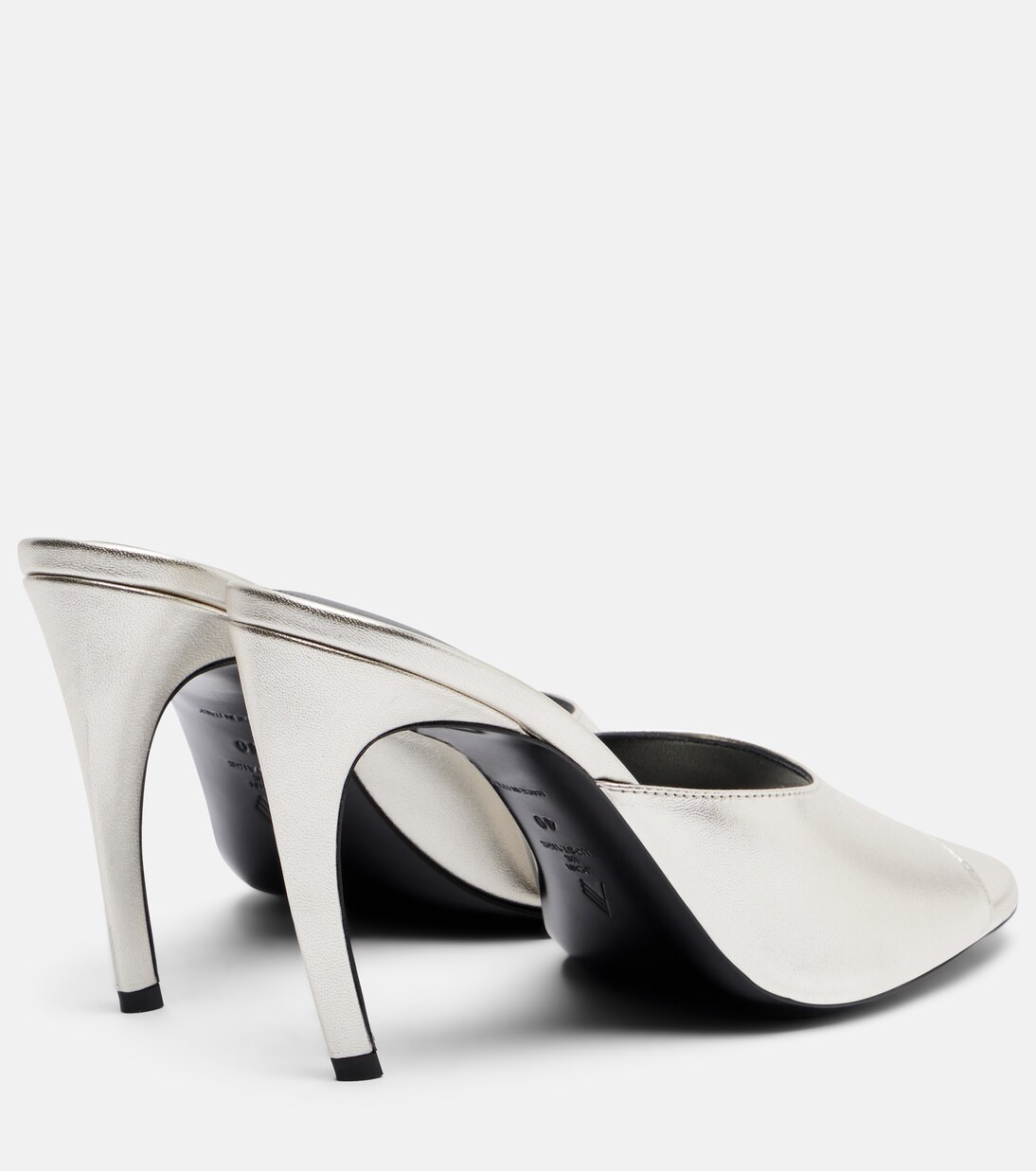 Betta 95 metallic leather mules | The Attico
