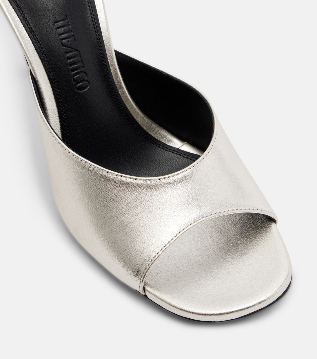 Betta 95 metallic leather mules | The Attico
