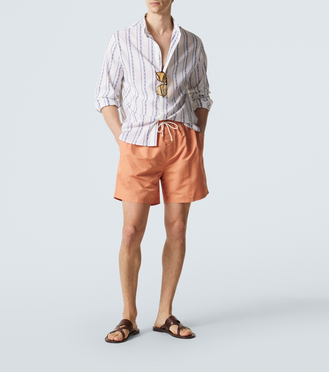 Striped cotton shirt | Brunello Cucinelli