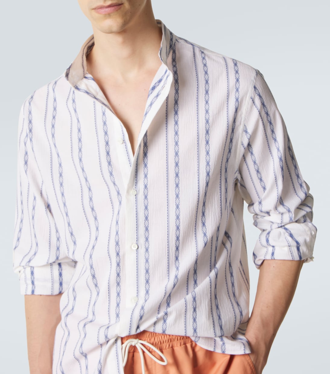 Striped cotton shirt | Brunello Cucinelli
