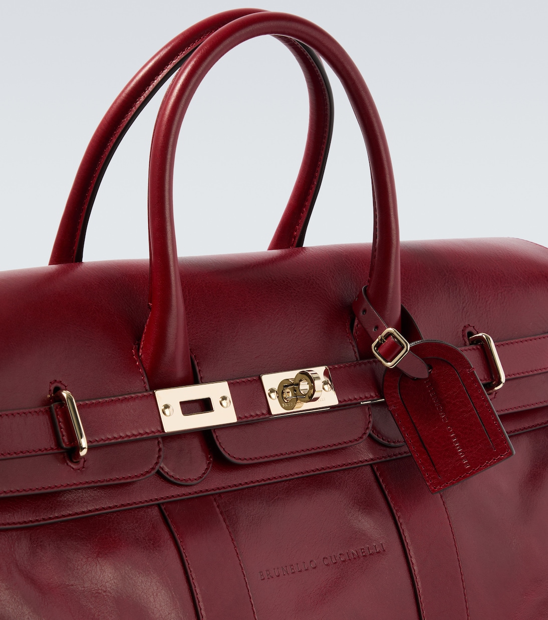 Leather tote bag | Brunello Cucinelli