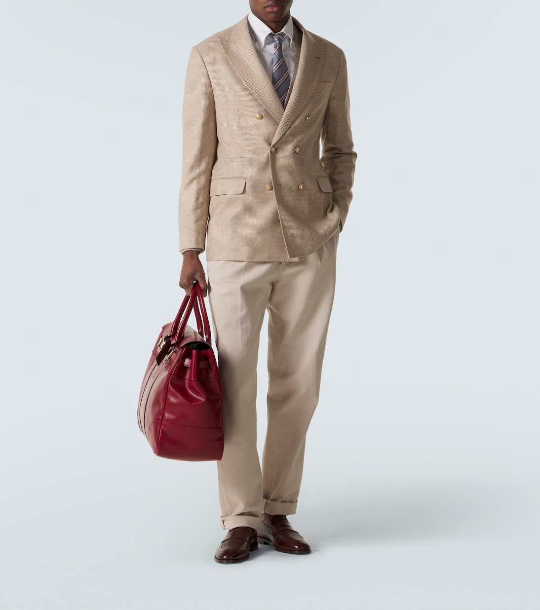 Leather tote bag | Brunello Cucinelli