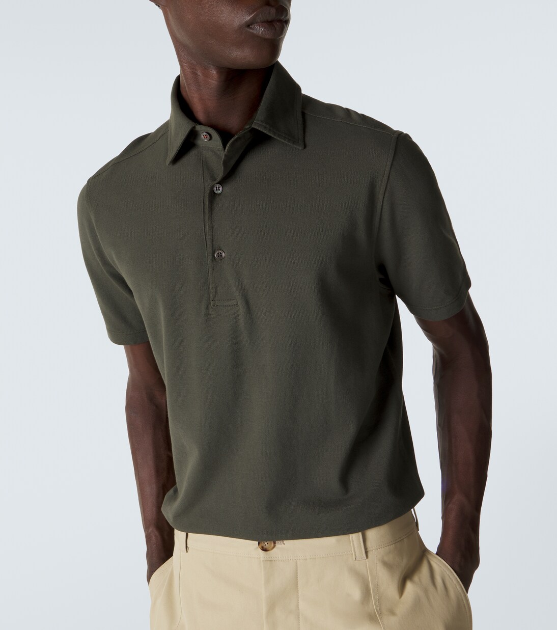 Brenna cotton piqué polo shirt | Loro Piana