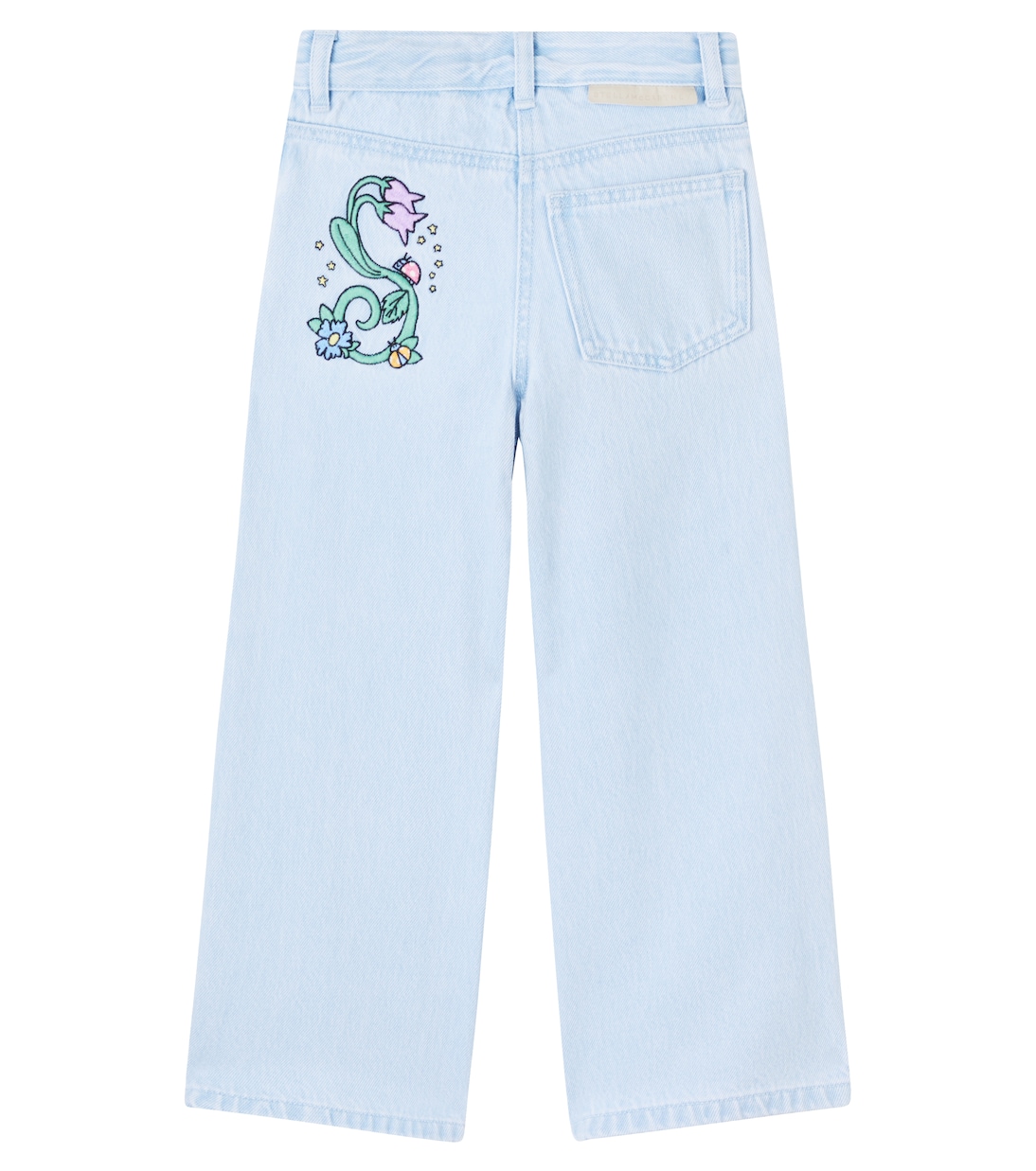 Embroidered wide-leg jeans | Stella McCartney Kids