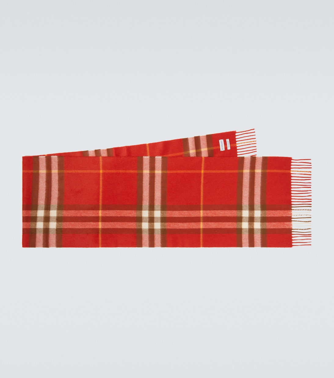 Burberry Check fringed cashmere scarf | Burberry