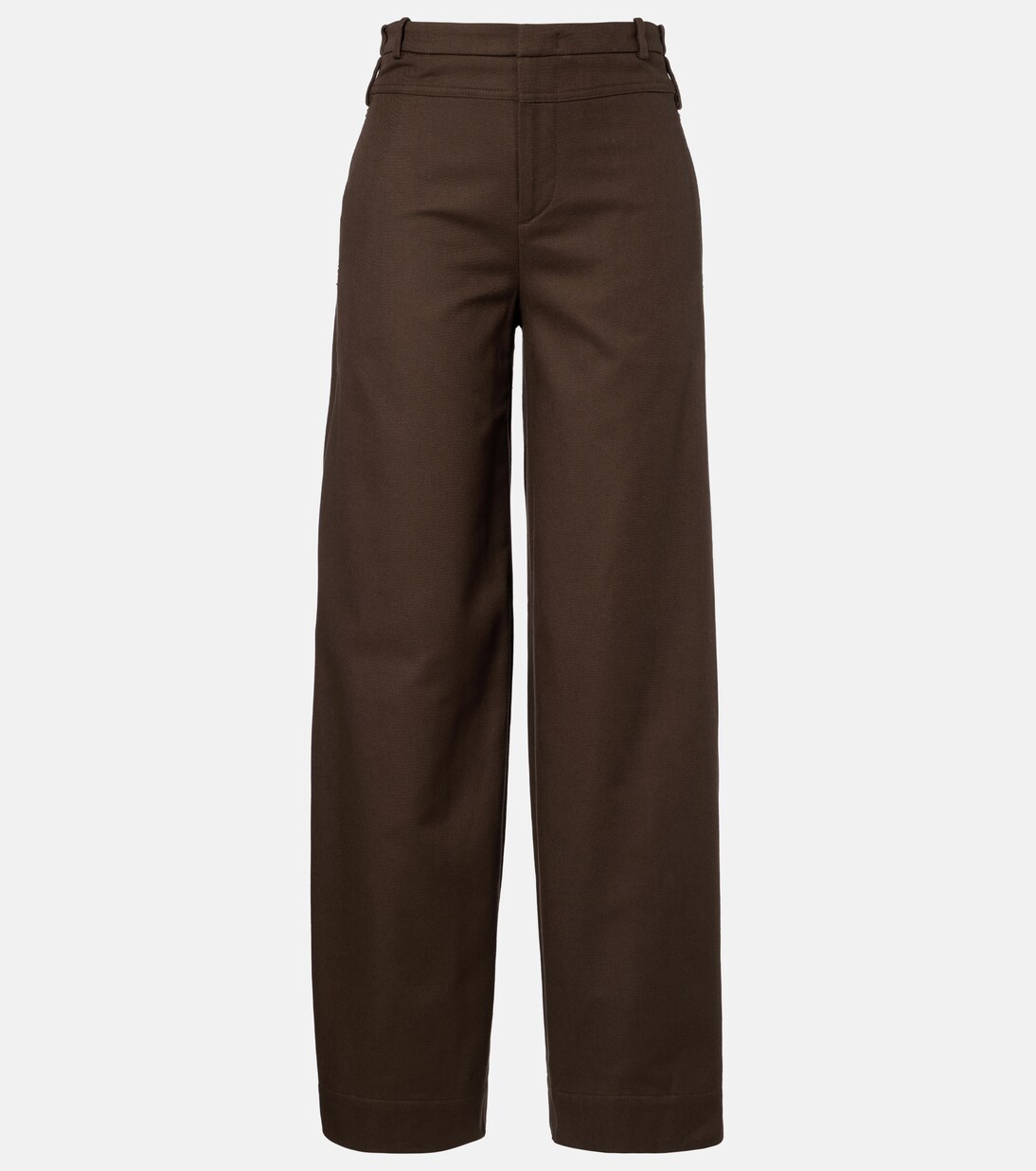 Cotton twill wide-leg pants | Vince