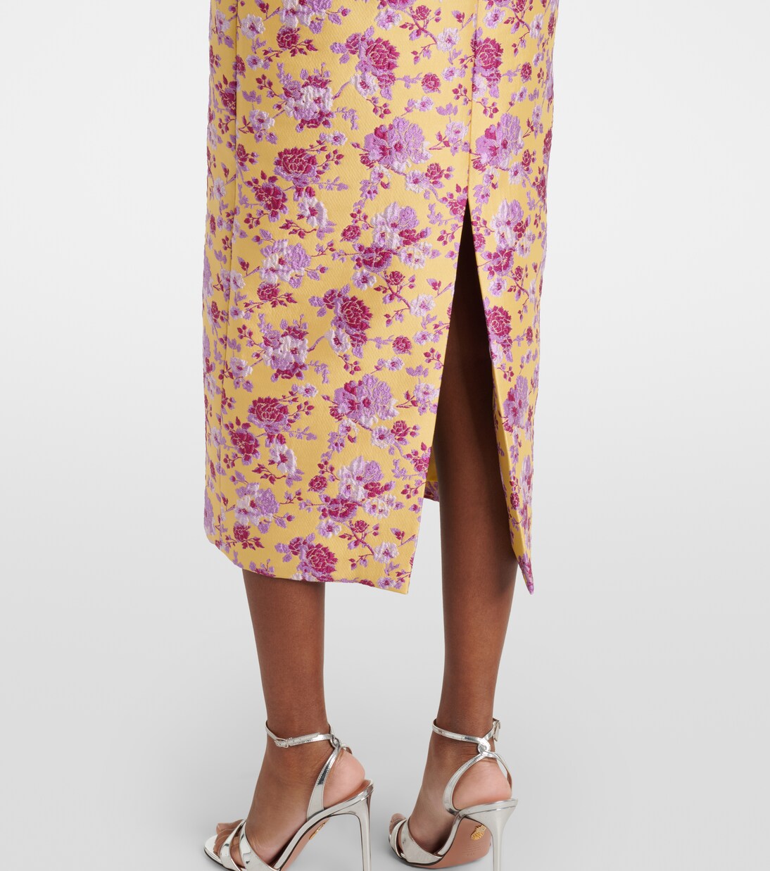 Off-Shoulder-Midikleid Amara aus Brokat | Markarian