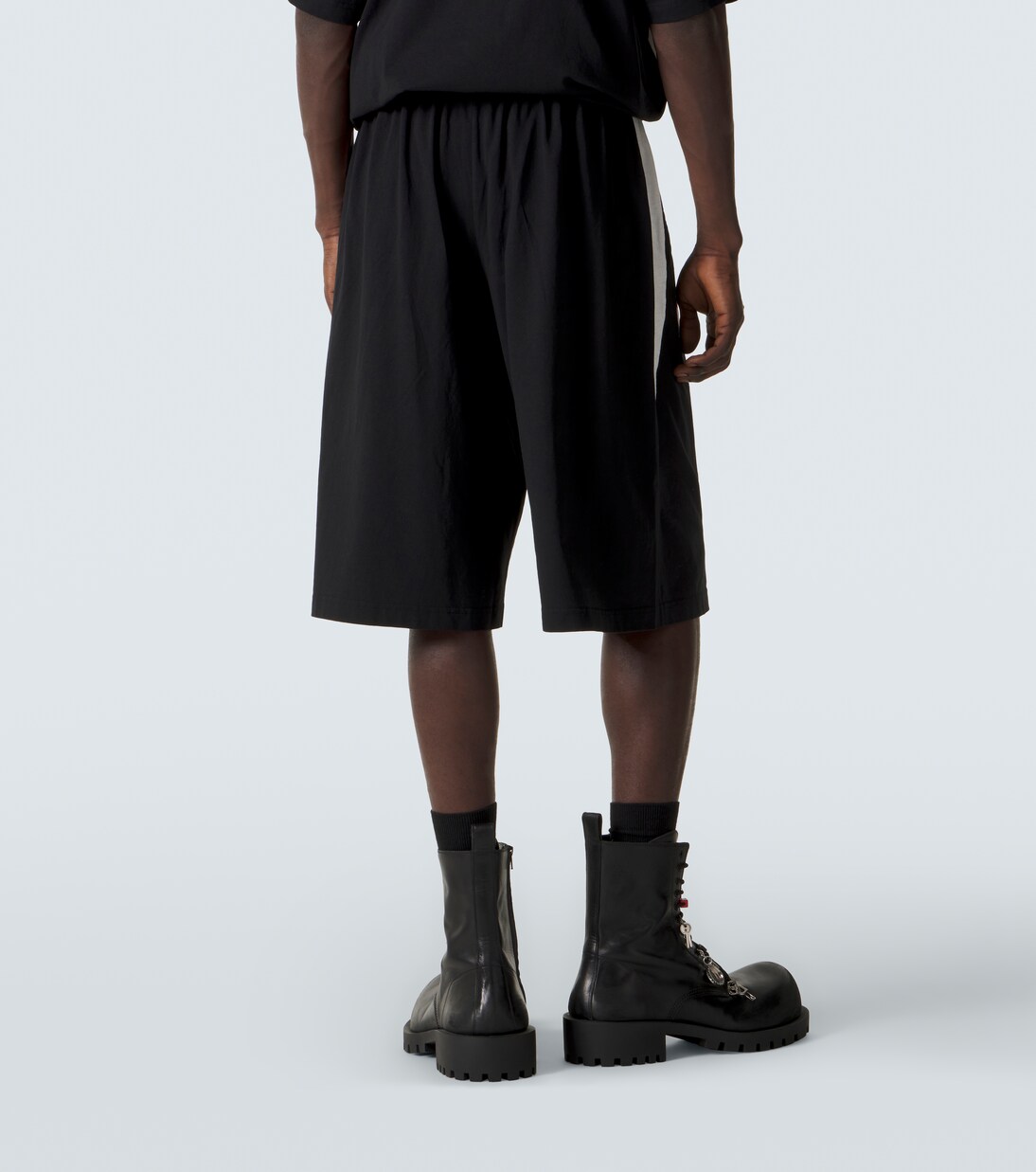 x NBA logo cotton fleece shorts | Balenciaga