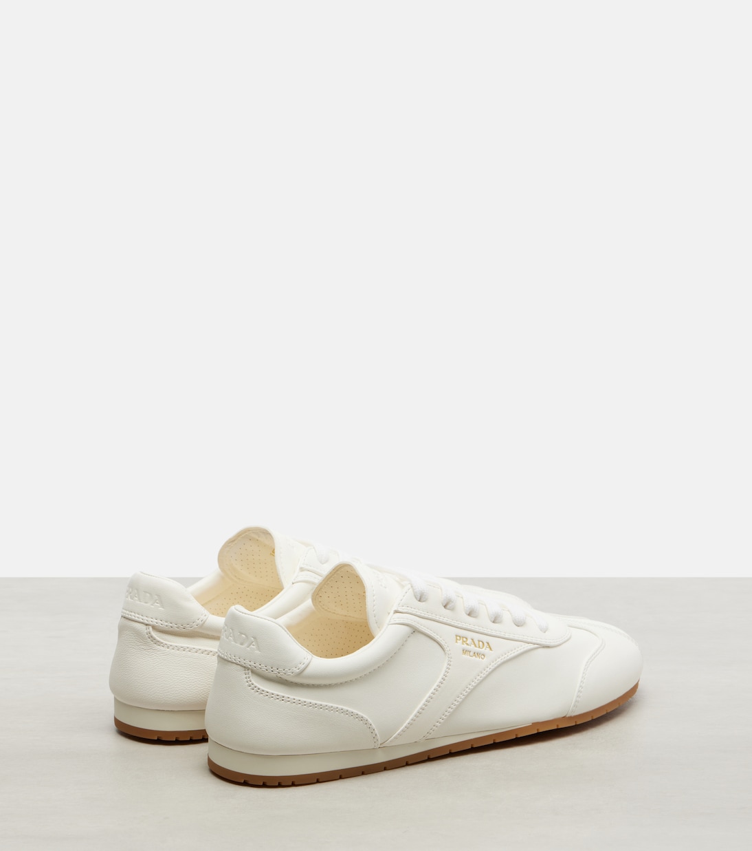 Leather sneakers | Prada