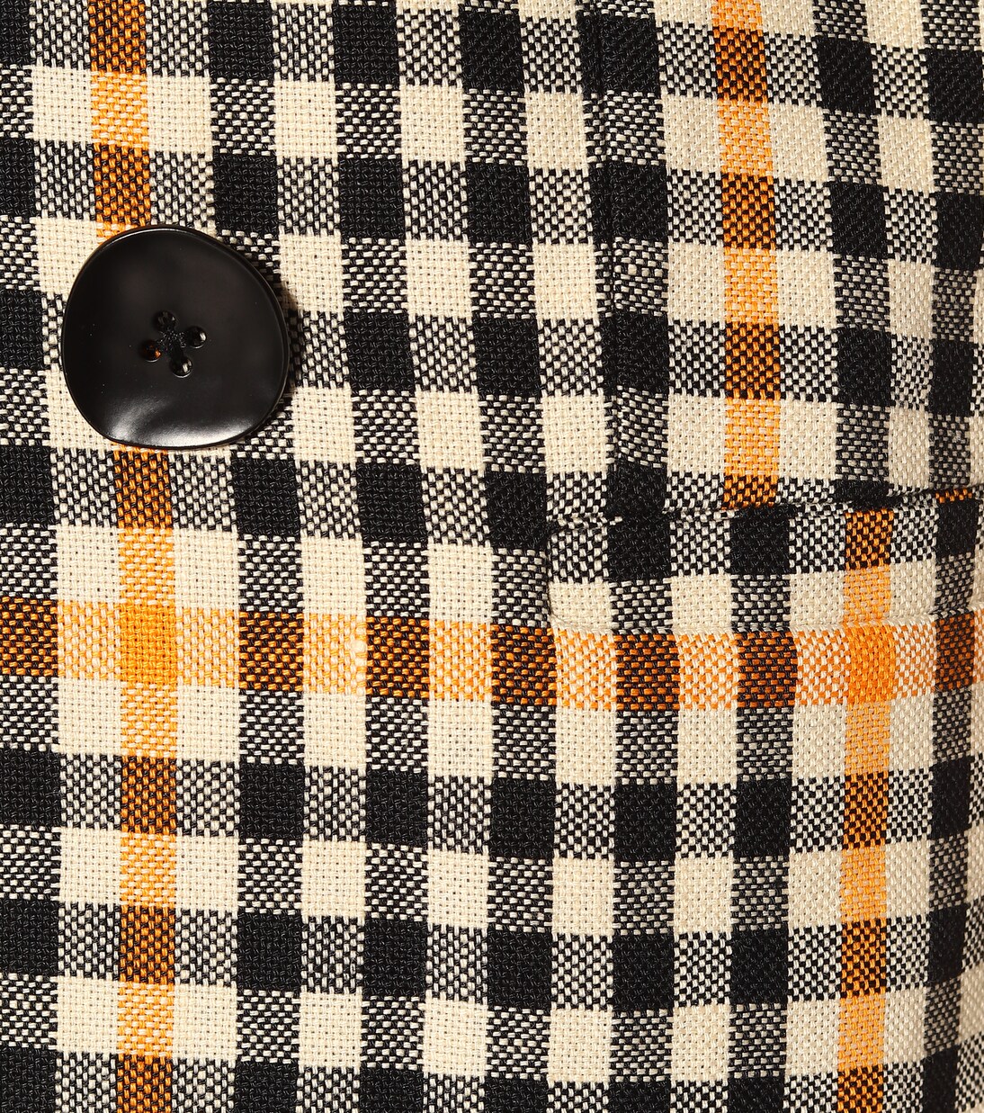Jina checked linen blazer | Petar Petrov