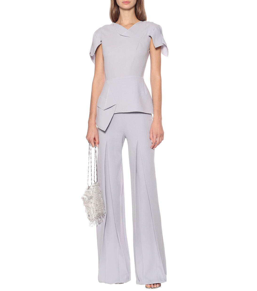 Pantalon ample en crêpe de laine | Roland Mouret