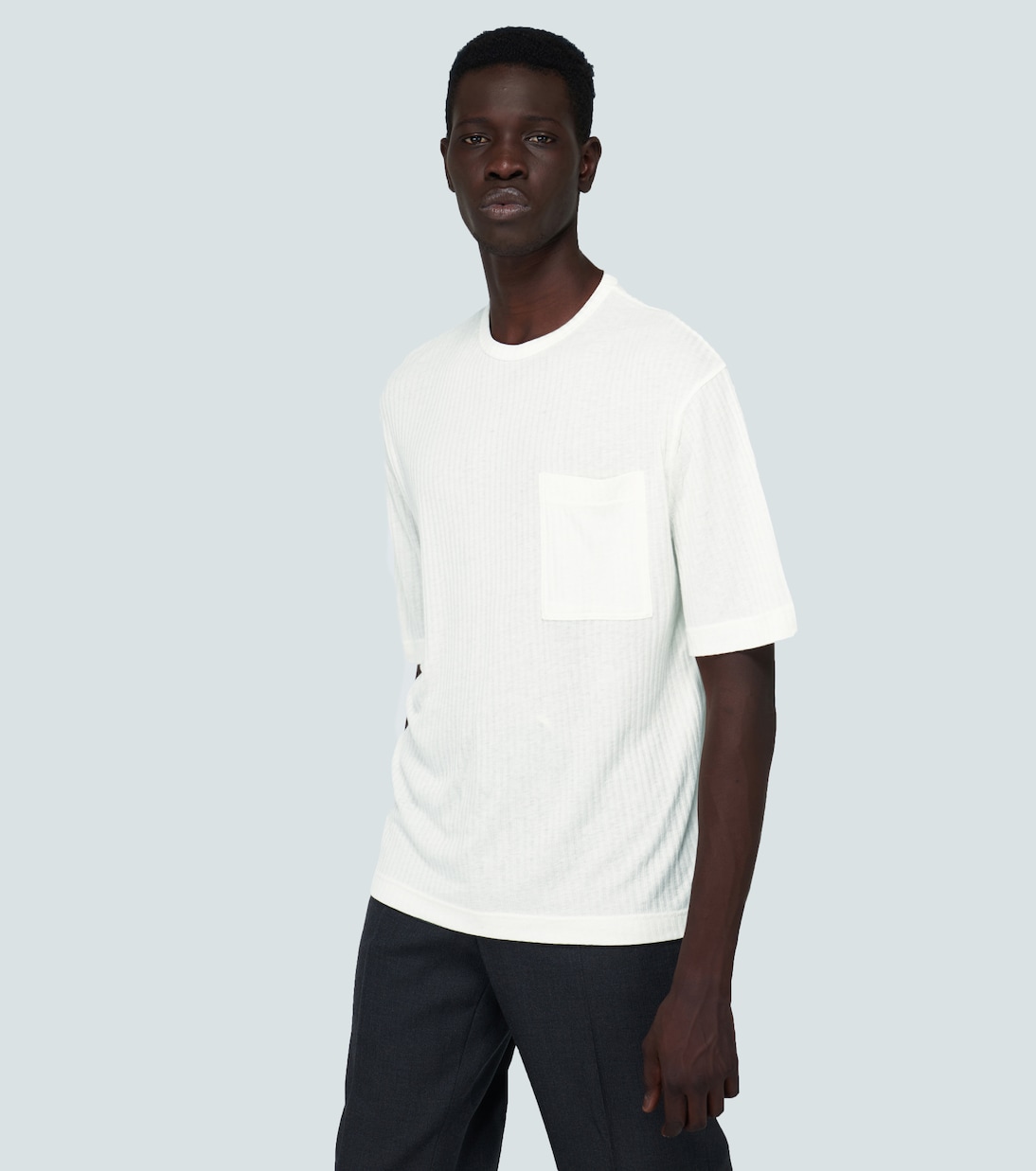 Short-sleeved ribbed T-shirt | King & Tuckfield