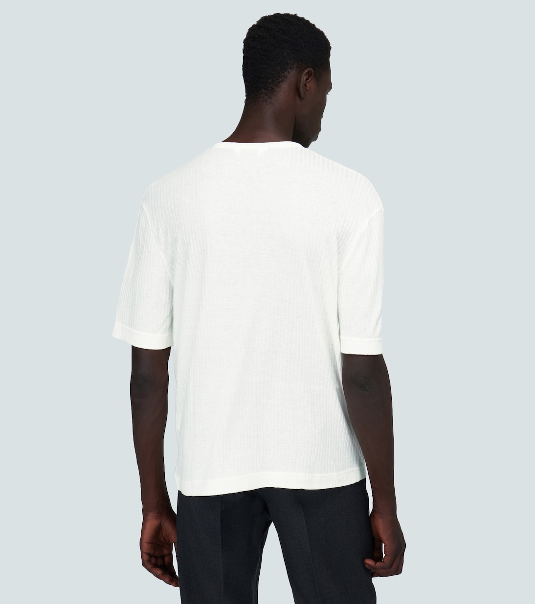 Short-sleeved ribbed T-shirt | King & Tuckfield