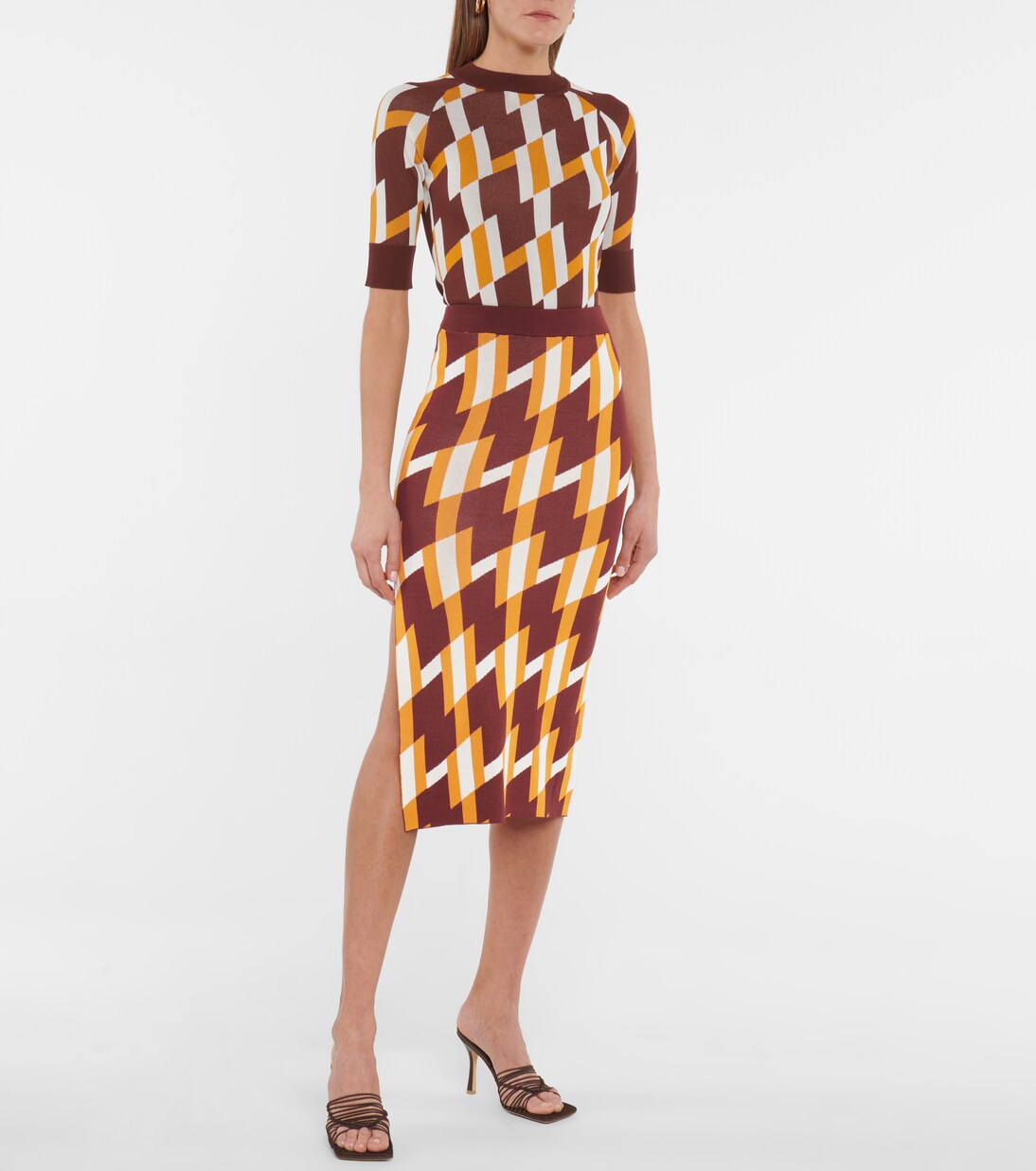 Midirock aus Jacquard | Dodo Bar Or