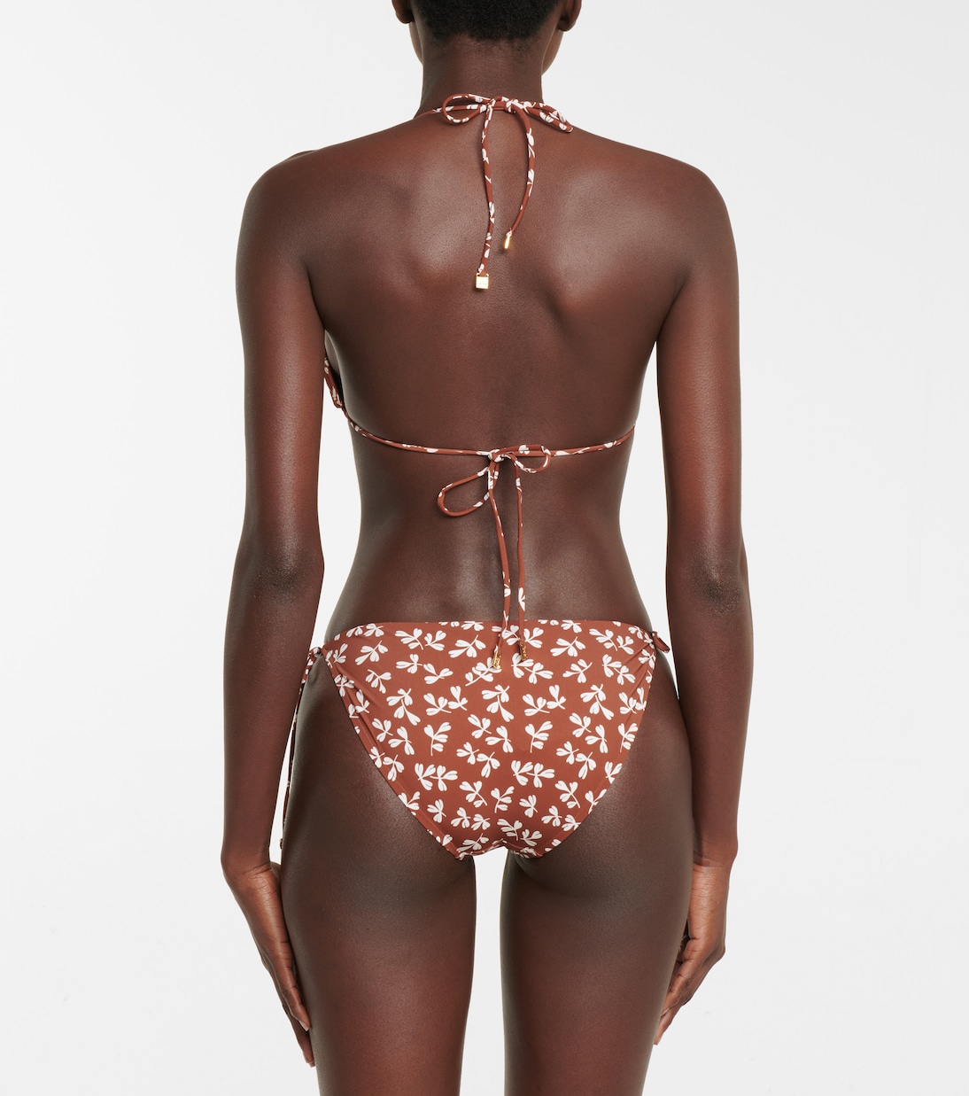 Printed triangle bikini top | Tory Burch
