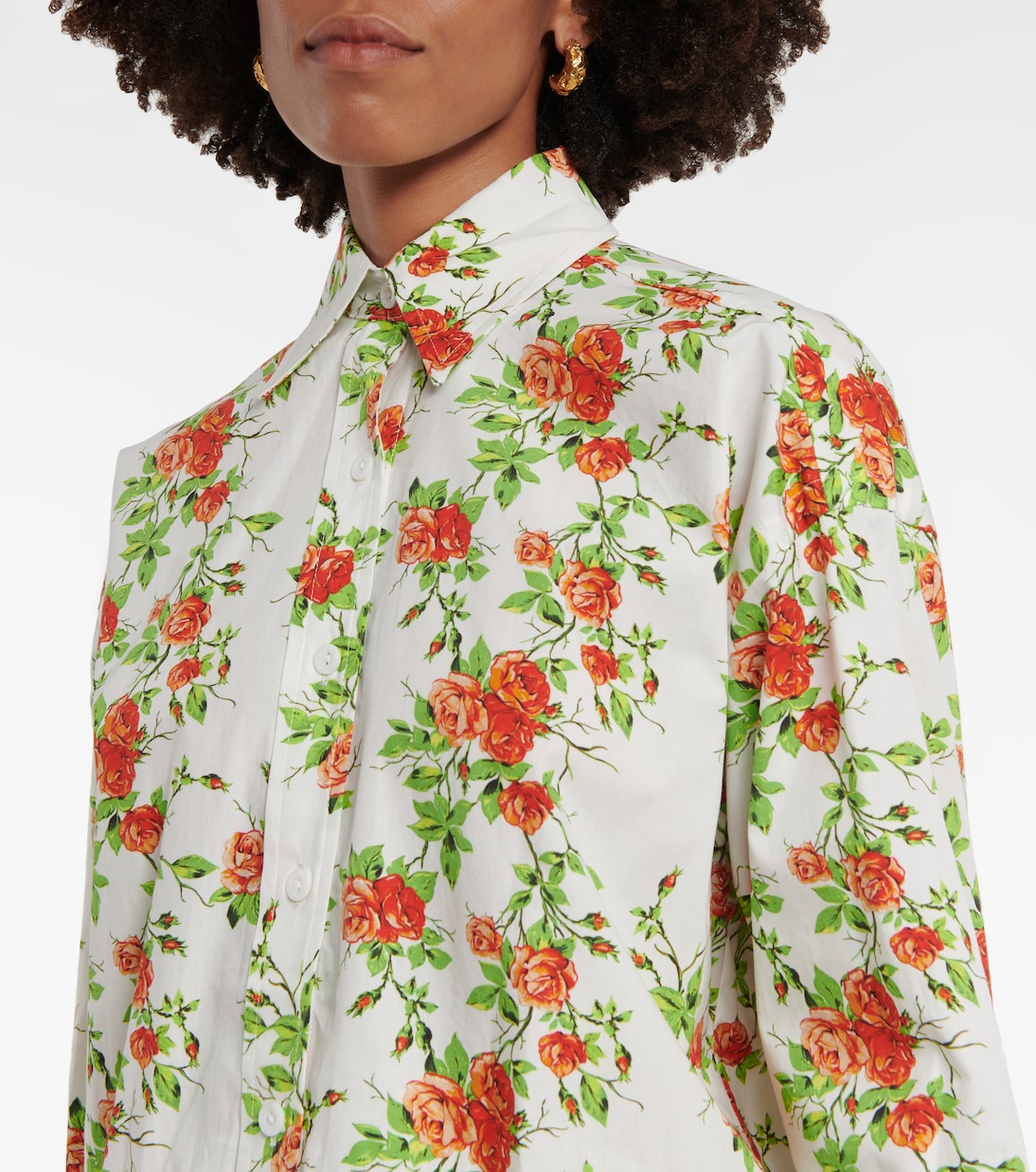Bayleigh floral cotton poplin shirt | Emilia Wickstead