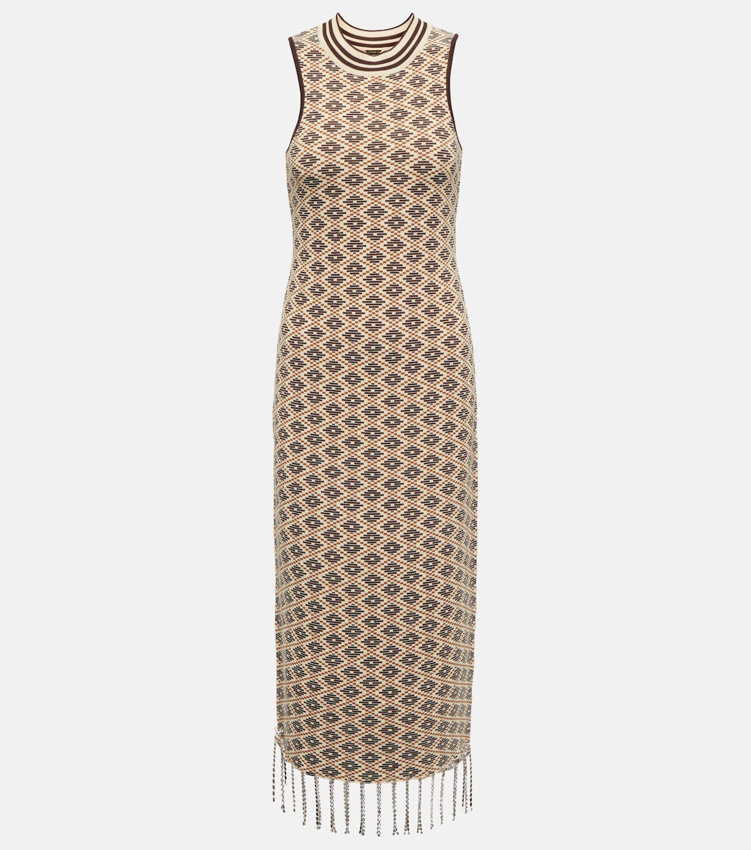 Vestido midi en jacquard | Dodo Bar Or