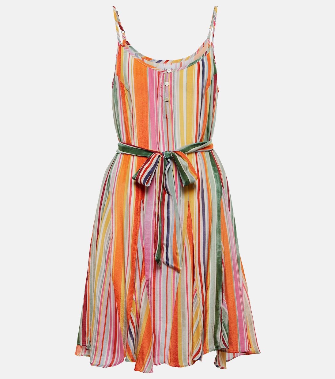 Vestido corto Tiana a rayas | Velvet