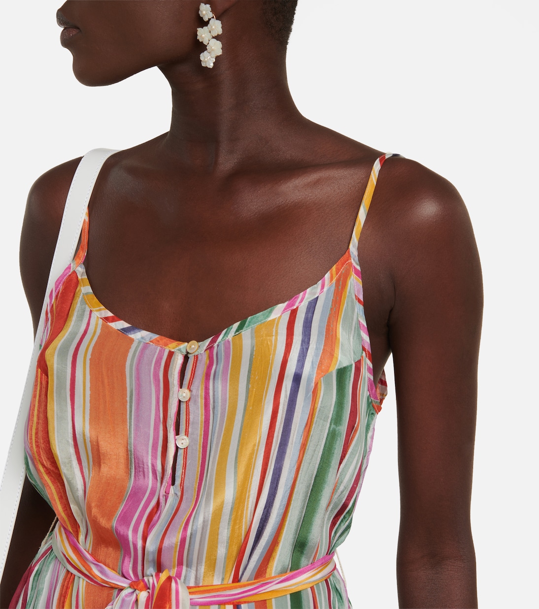 Vestido corto Tiana a rayas | Velvet