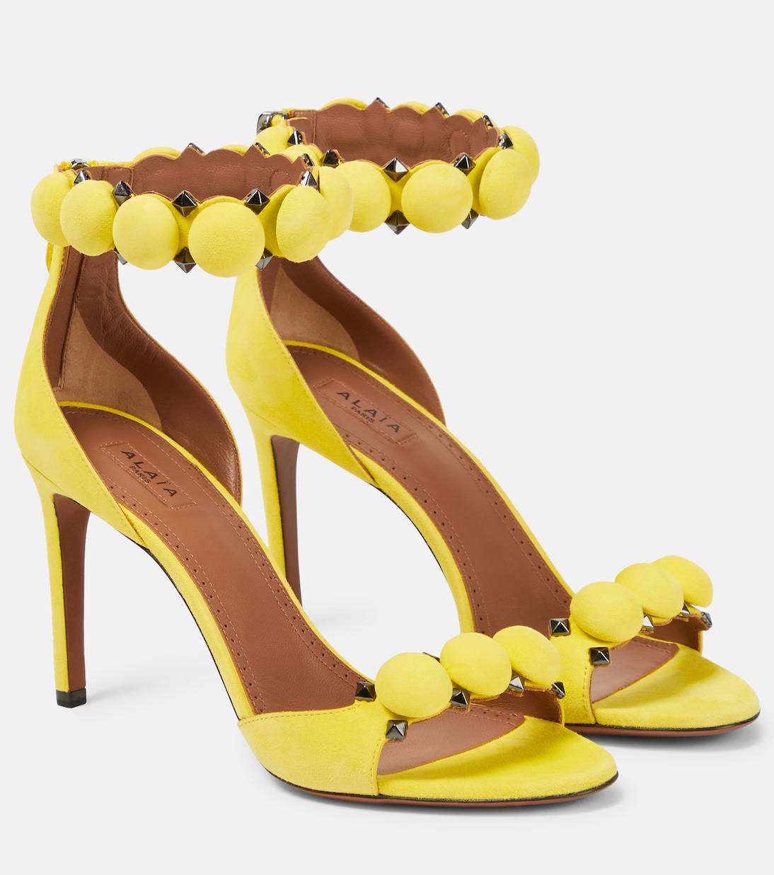 La Bombe 90 suede sandals | Alaïa