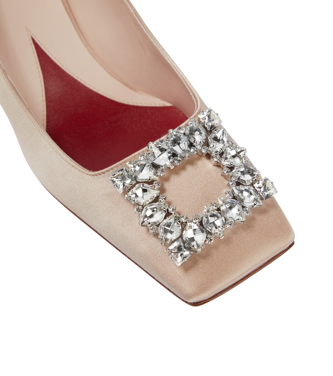 Escarpins en satin à cristaux | Roger Vivier
