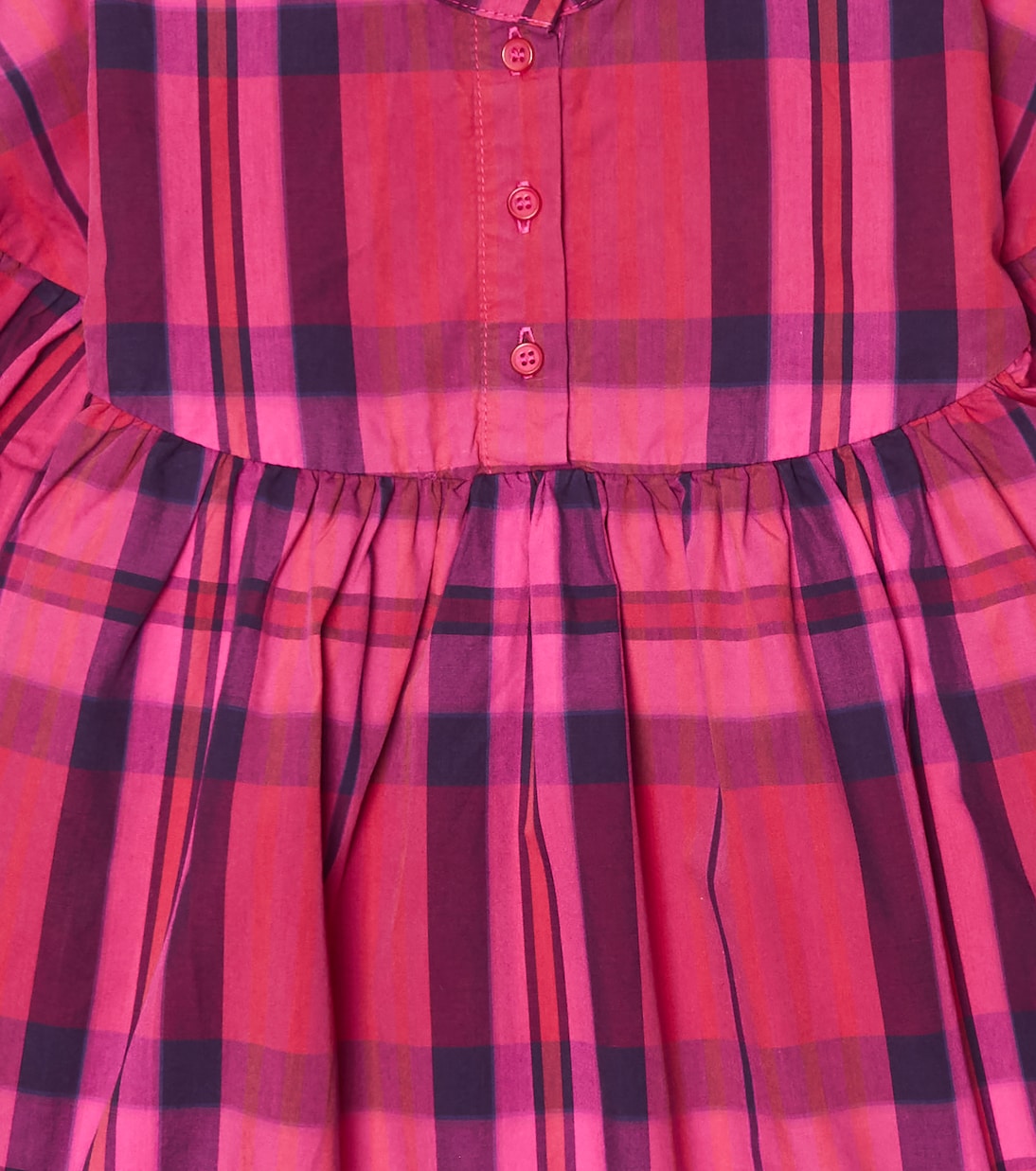 Baby checked cotton dress | Morley