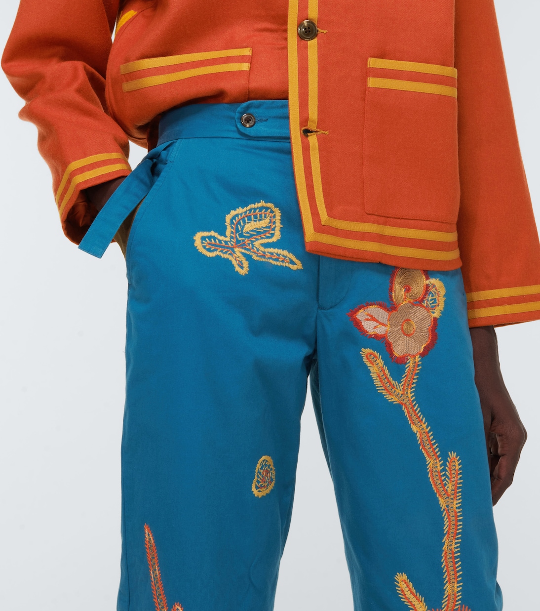 Pantalones Bell Flower de algodón | Bode