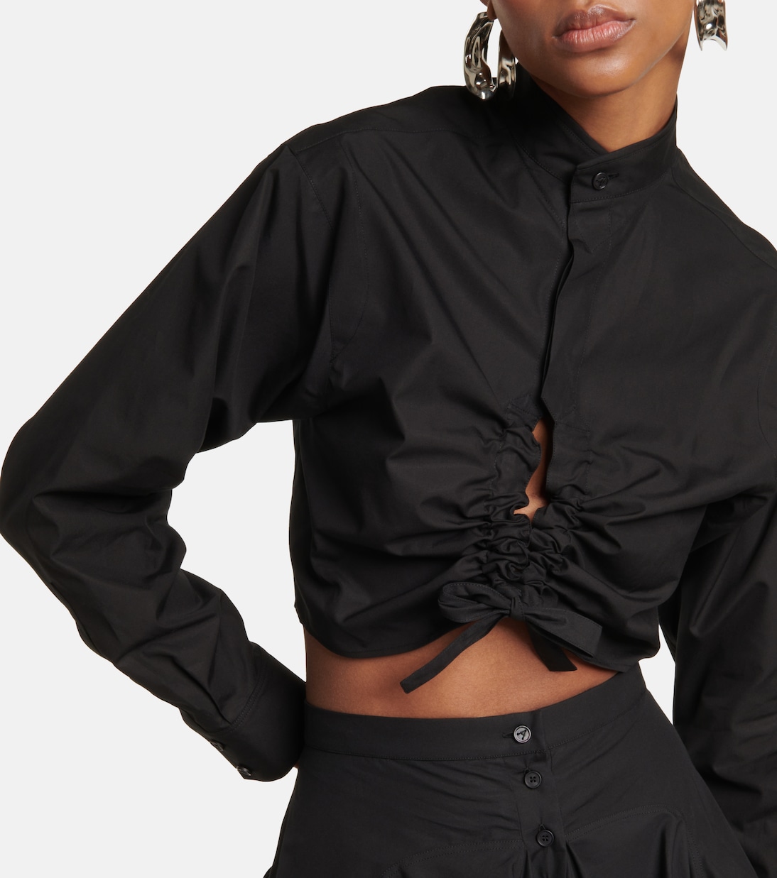 Chemise raccourcie en coton | Alaïa