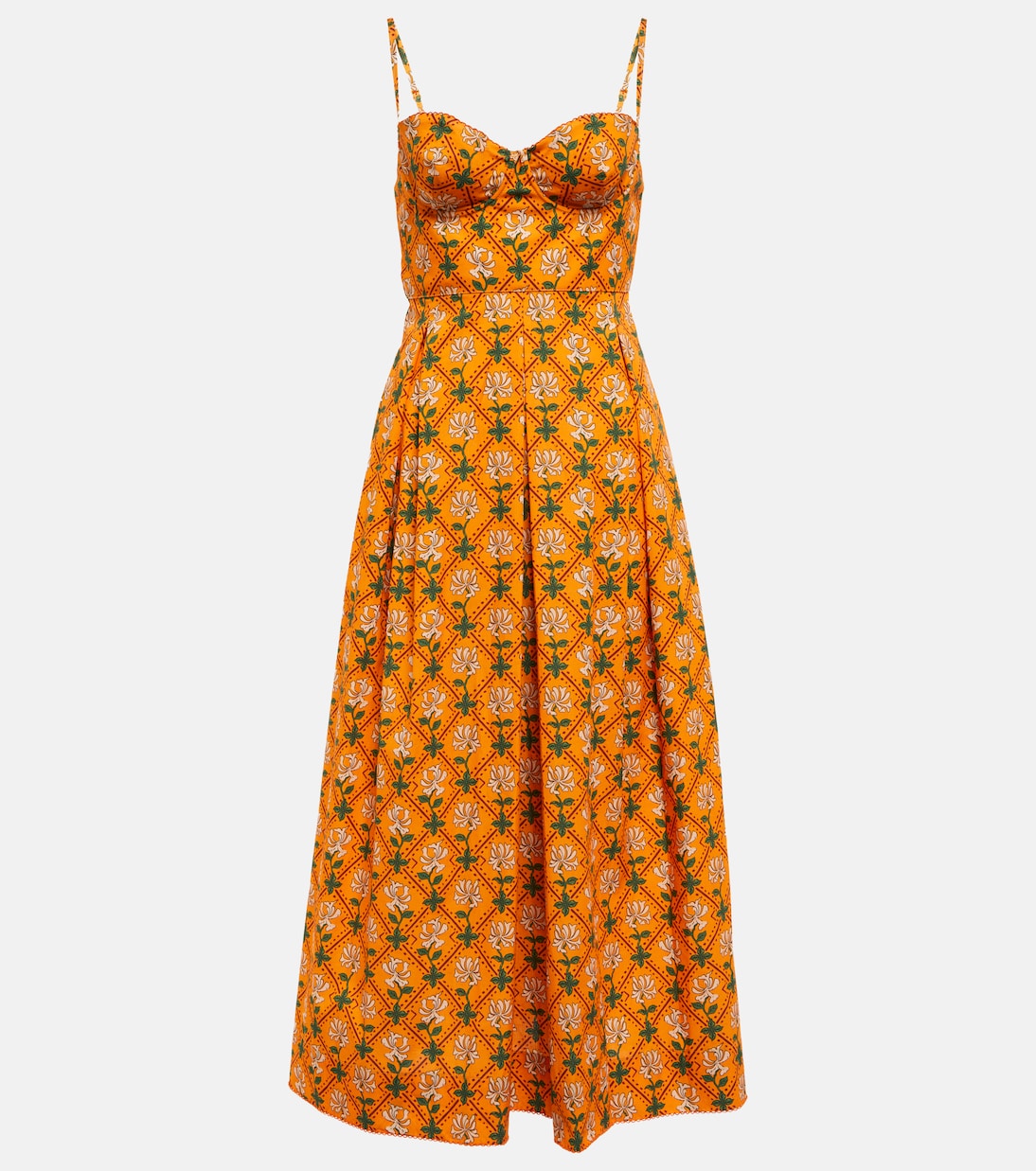 Mambo cotton poplin midi dress | Agua by Agua Bendita