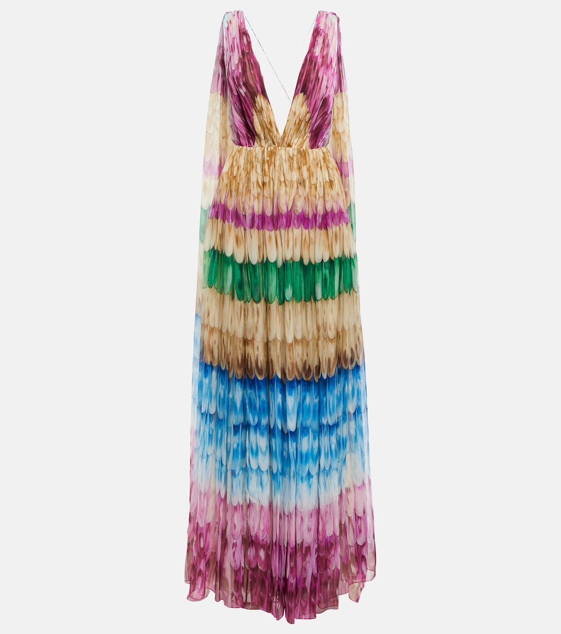 Printed silk gown | Valentino
