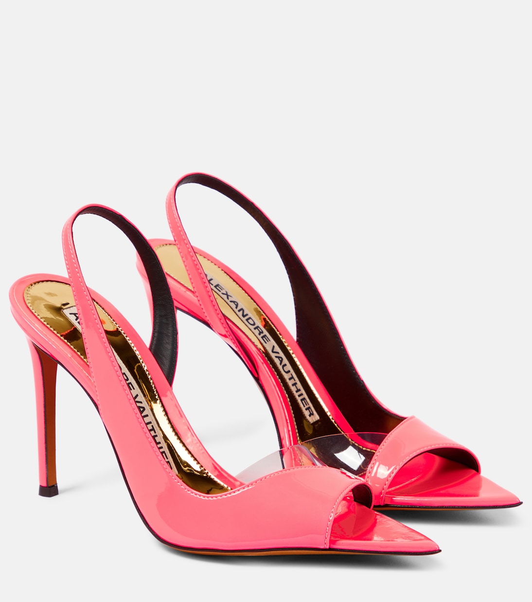 Sandales en cuir verni et PVC | Alexandre Vauthier