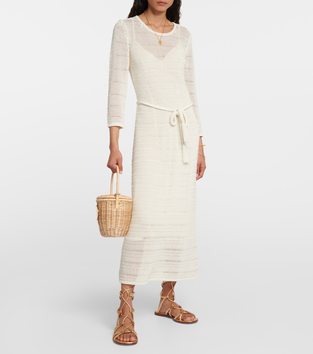 Abito midi Ginger in maglia a coste | Zimmermann