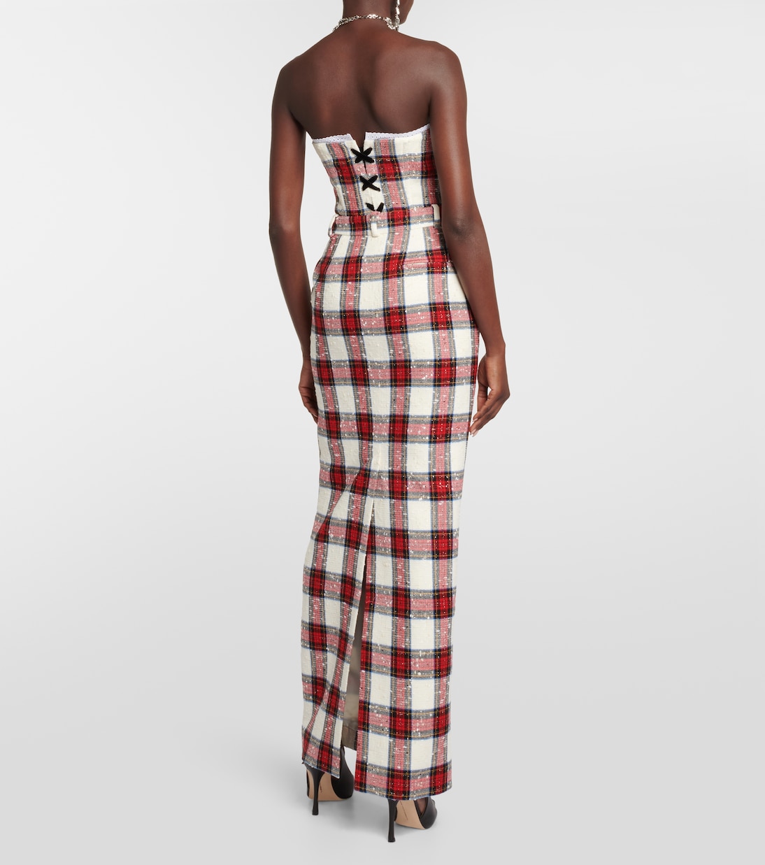 Low-rise wool-blend maxi skirt | Alessandra Rich
