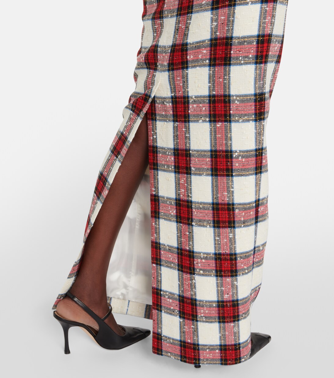 Low-rise wool-blend maxi skirt | Alessandra Rich
