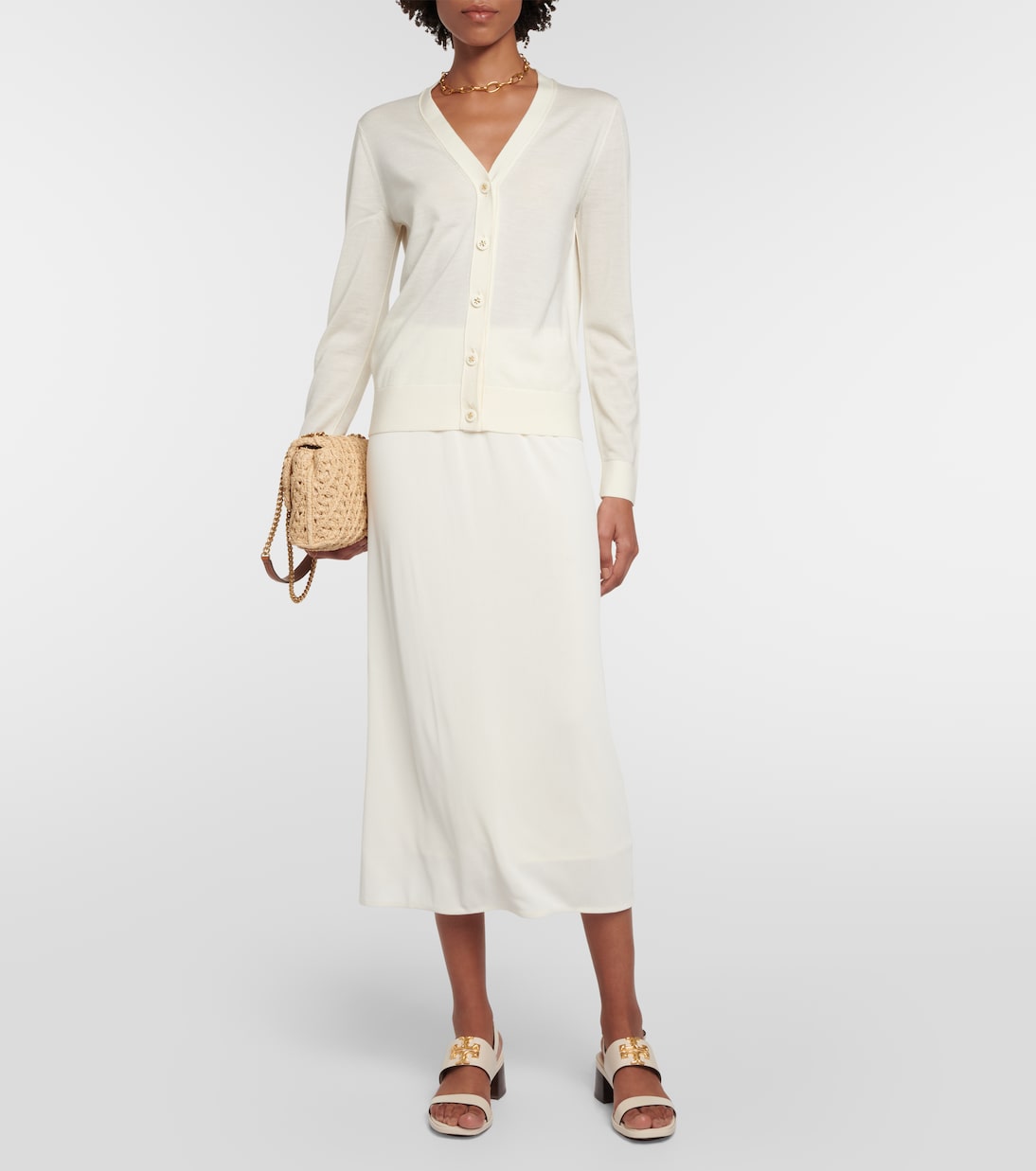 Simone wool and silk cardigan | Tory Burch