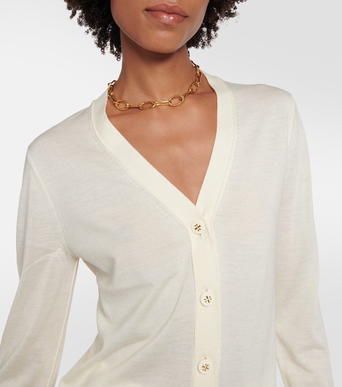 Simone wool and silk cardigan | Tory Burch