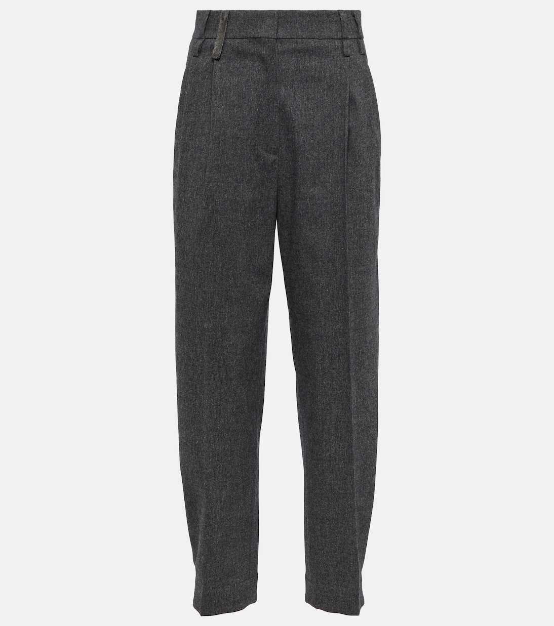 Mid-rise wool-blend pants | Brunello Cucinelli