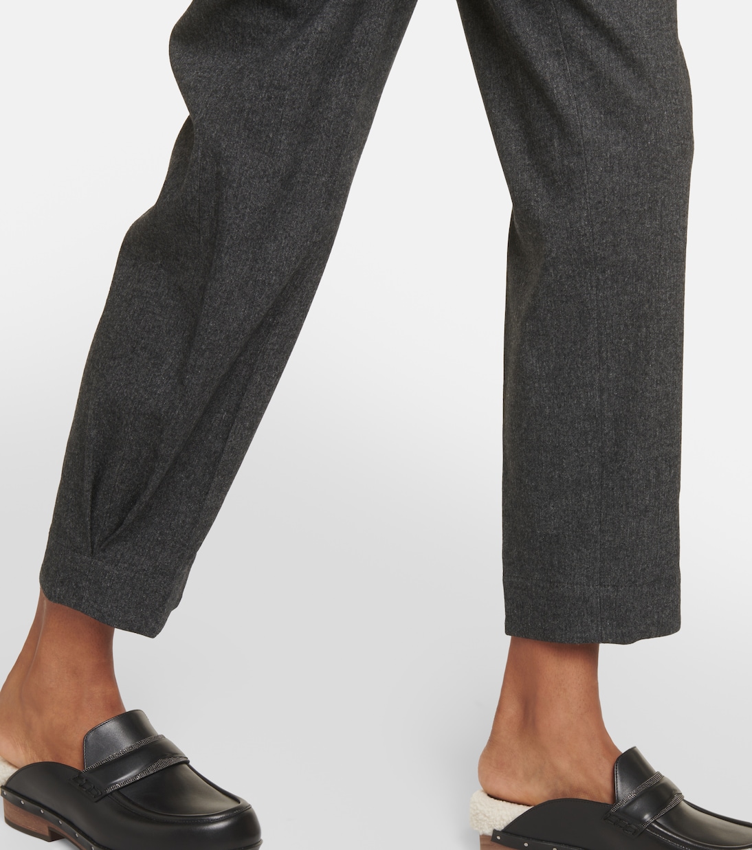 Mid-rise wool-blend pants | Brunello Cucinelli