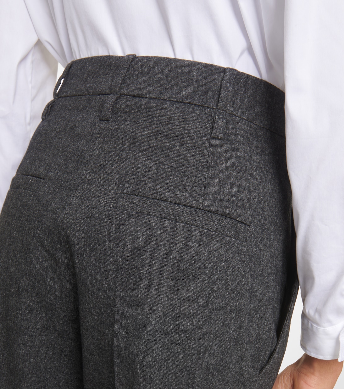 Mid-rise wool-blend pants | Brunello Cucinelli