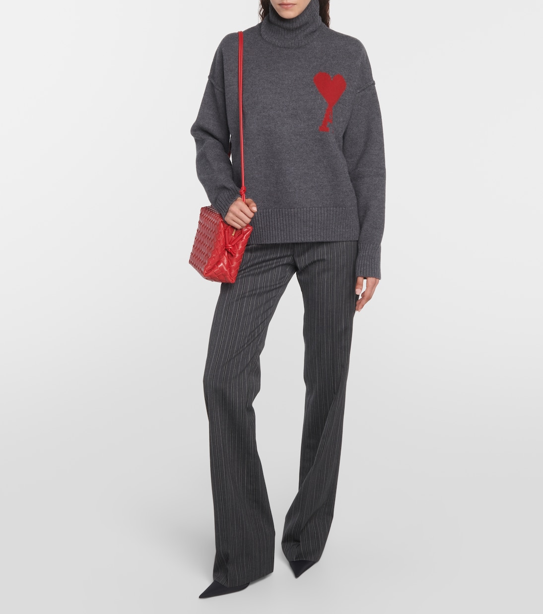 Ami De Cœur wool turtleneck sweater | Ami Paris