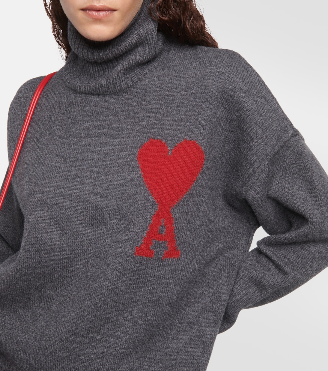 Ami De Cœur wool turtleneck sweater | Ami Paris